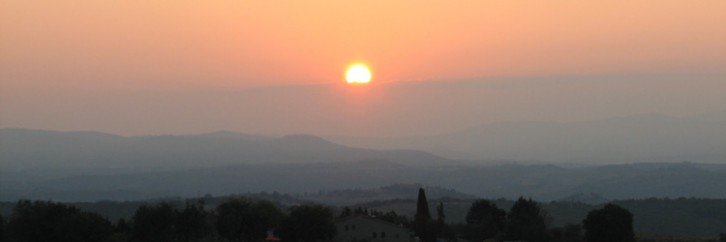 september dawn in tuscany