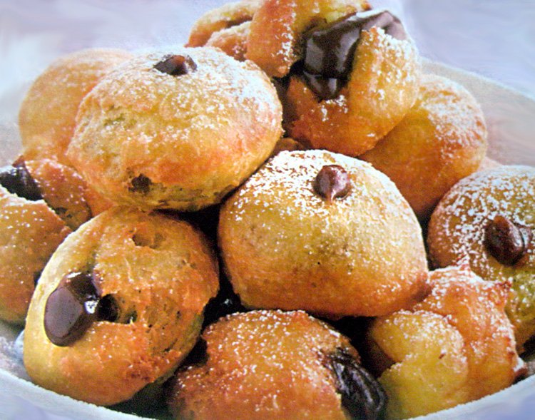 zeppole and nutella