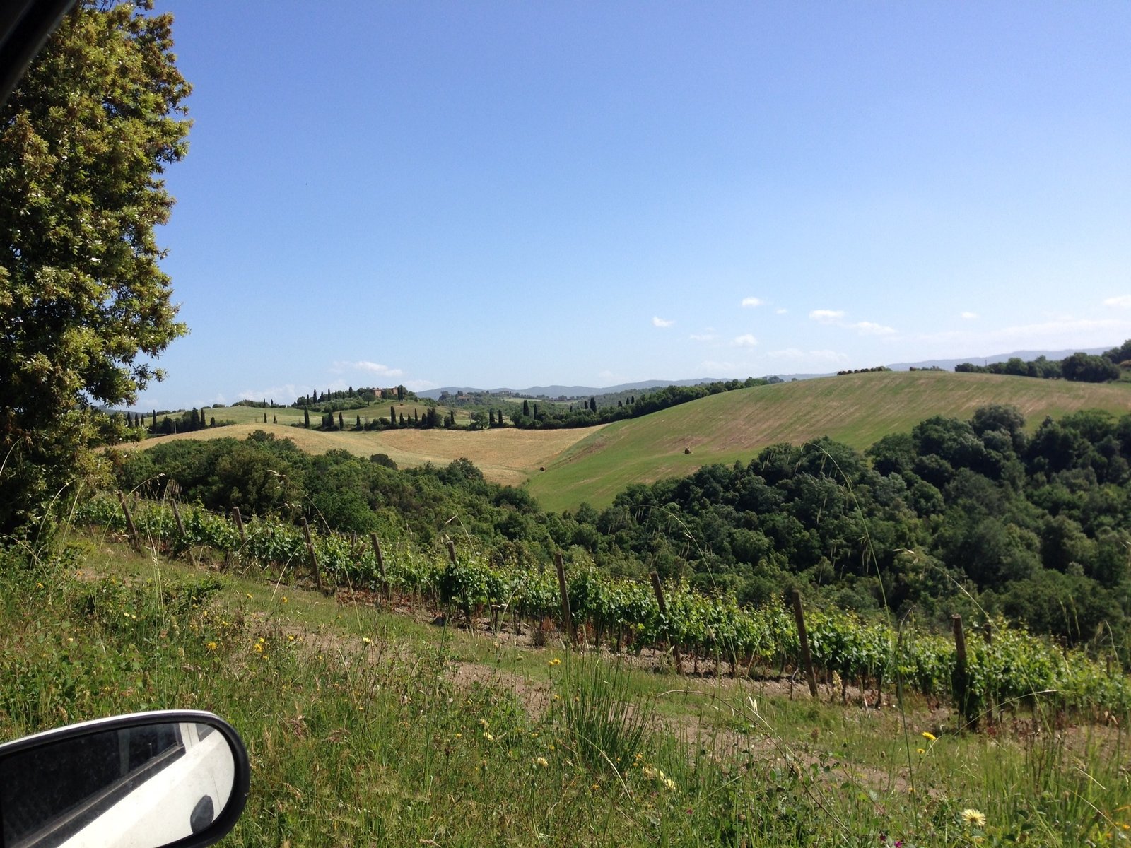 Driving in tuscany